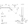 Вольфрамовый электрод 20-10-0,25-0,15 (3 пары)